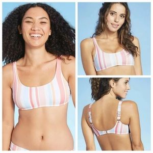 NWT Xhilaration Juniors' Scoop Neck Bralette Bikini Top, M (4-6)